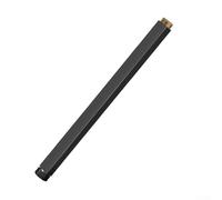 Rallonge de douche carrée de 30 cm en acier inoxydable avec interface de 25 mm, tuyau résistant à la rouille pour mise à niveau du robinet de salle de bain, noir, blanc, or chromé (noir)