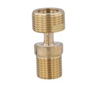 Rallonge de douche pivotante à 360° en cuivre, coude de réglage excentrique de l'angle pour tuyau de diamètre variable, adaptateur de montage mural, 53 mm, jaune (1 pièce)