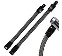 Rallonge de douille flexible - Lot de 2 pièces - Outils à longue portée,Embout de Perceuse Orientable à 360 Degrés - Pour Réparation Automobile, Espaces Étroits, Plomberie, Assemblage de Meubles, Gara