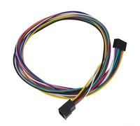 Rallonge de faisceau de fils 16 broches pour autoradio stéréo de voiture Câble ISO 40 cm Compatible avec lecteur Android pour une installation audio fiable dans la voiture