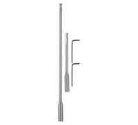 Rallonge de Foret à Main en Acier au Carbone, Conversion Rapide | Jeu D’extension de Mèche Pratique, Usage Maison et Chantier, Finition Argenté, pour Artisans Qualifiés
