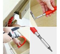 Rallonge de foret flexible 275 mm avec 10 embouts de tournevis 1 barre de rallonge magnétique pour la maison et les meubles