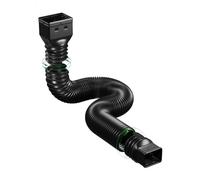 Rallonge de gouttière réglable - Tuyau de drainage flexible avec coude à 360 °. Empêche les éclaboussures d'eau, s'adapte aux gouttières standard, installation sans outil pour le contrôle du