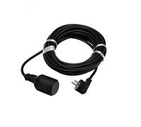 Rallonge de Jardin 10 m IP44 3×1,5 mm² Noir - Câble Prolongateur Étanche avec Prise Schuko et Terre, 2000 W - Rallonge Électrique Extérieure pour Jardin, Chantier, Atelier - Horoz Electric