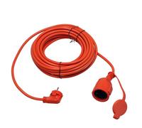 Rallonge de Jardin 10 m IP44 3×1,5 mm² Orange - Câble Prolongateur Étanche avec Prise Schuko et Terre, 2000 W - Rallonge Électrique Extérieure pour Jardin, Chantier, Atelier - Horoz Electric