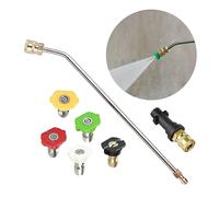 Rallonge de lance de nettoyeur haute pression avec 5 buses de pulvérisation en acier inoxydable pour Karcher K2 K3 K4 K5 K6 K7, Dirt Blaster Power Lance pour nettoyage de voiture (30°)