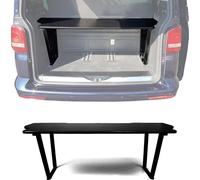 Rallonge de lit Multiflexboard avec étagère pour VW T5 T6 Multivan 2003-2025, noir