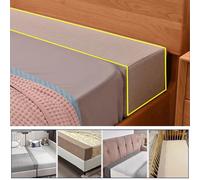 Rallonge de Matelas, Coussin de tête de lit, Remplissage d'espace de lit, Rectangulaire Remplissage de Matelas de Lit, Remplissage de l'espace Mural, avec Housse Amovible(120x15x15cm/47x6x6in,#2)