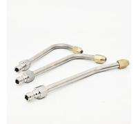 Rallonge de nettoyeur haute pression avec buse en forme de U 30/90/Lance haute pression en acier inoxydable pour allée, terrasse, gouttière, toit, barre de pulvérisation à connexion rapide de 10,2 cm