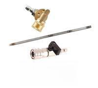 Rallonge de nettoyeur haute pression robuste pour gros camions et véhicules utilitaires - Outil de nettoyage en métal de 55 cm avec buse de ventilateur à 3 trous, compatible (C)