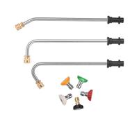 Rallonge de Nettoyeur - Lance De Rechange,Prolongateur Laveuse Haute Pression avec 5 Buses Pulvérisation - Balcon, Allée, Jardin et Extérieur