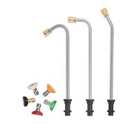 Rallonge de Nettoyeur - Lance de Remplacement - Nettoyage Gouttière,Prolongateur Laveuse Haute Pression avec 5 Buses Pulvérisation,Pour, Sol, Balcon, Porche, Patio, Jardin, Extérieur