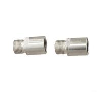 Rallonge de pédale de vélo en alliage CNC 6061 pour vélo de montagne et de route, espacement de 20 mm, ajustement du facteur Q, noyau en acier au chrome-molybdène, paire légère de 54 g (argent)
