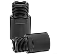 Rallonge de pédale de vélo en alliage d'acier 20 mm pour VTT et vélo de route avec usinage CNC et marquages gauche droite pour un cyclisme stable et confortable (noir)