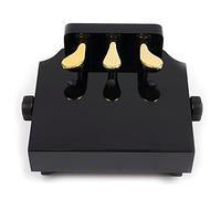Rallonge de piano pour enfants - Rehausseur de pédale pour enfants - Hauteur réglable avec 3 pédales - Accessoire d'aide - Modèle PA-23 - Noir