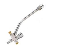 Rallonge de pistolet pour nettoyeur haute pression Lance de nettoyeur haute pression à double, accessoire embout for canon savon, 1/4" rapide et 5 buses(Color 1)