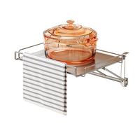 Rallonge de plan de travail pliable pour la cuisine - 30 x 28 x 5 cm - Support universel de 5 cm - Rail à crochets - Organiseur robuste - Établi bien rangé avec