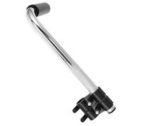 Rallonge de Poignée de Poussée 22,2cm, pour Fauteuil Roulant | Acier Inoxydable Argenté, Fixation Rapide sans Outil, Usage pour Soignants en Établissements et Voyages