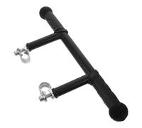 Rallonge de Poignée de Poussette Ergonomique, Barre de Soutien Noire | Support Antidérapant Souple, Métal et Tube de Fer, pour Poussettes Doubles et Berceaux