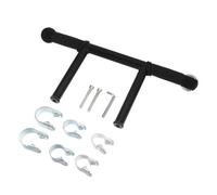 Rallonge de Poignée pour Poussette, Réglable, Acier Inoxydable, Noir | Compatible 22, 25 et 32mm, Montage sans Outil, Prise Ergonomique, pour Balades et Déplacements Quotidiens