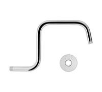 Rallonge de pommeau de douche col de cygne avec brides - 33 cm - Accessoire de douche élégant pour salle de bain