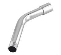 Rallonge de pommeau de douche de salle de bain en acier inoxydable - Tuyau coudé droit chromé facile à installer pour douche à main à effet pluie - Raccord G1/2 - Compatible avec les robinets bas
