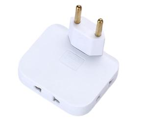 Rallonge de Prise, multiprises électriques - Extension de Prise Multiple à 3 Prises - Prise de Robinet Murale intérieure Plate multifonctionnelle, 2500W, Gain de Place, Pointe rotative à 180