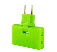 Rallonge de Prise Murale Plate, convertisseur de Prise Rotatif à 180 °, rallonge de Prise Murale 3 en 1, Prise multiprise 3 Voies pour Utilisation intérieure, convertisseur de Prise Pliable pour Z