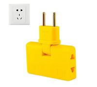 Rallonge de Prise Murale Plate, convertisseur de Prise Rotatif à 180 °, rallonge de Prise Murale 3 en 1, Prise multiprise 3 Voies pour Utilisation intérieure, convertisseur de Prise Pliable pour Z