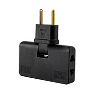 Rallonge de Prise Murale Plate, convertisseur de Prise Rotatif à 180 °, rallonge de Prise Murale 3 en 1, Prise multiprise 3 Voies pour Utilisation intérieure, convertisseur de Prise Pliable pour Z