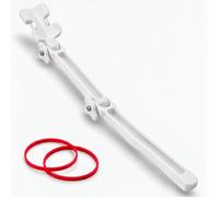 Rallonge de rasoir tout-en-un pour dos et corps - Compatible avec Philips OneBlade - Rasoir dorsal pour homme et femme - Support universel pour rasoir humide (blanc)