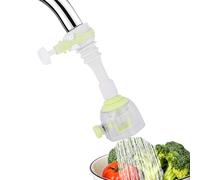 Rallonge de robinet anti-éclaboussures réglable, tuyau de robinet de cuisine à économie d'eau, rallonge de robinet pour cuisine(Vert 13cm)
