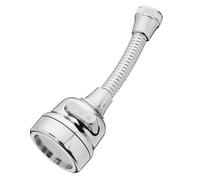 Rallonge de Robinet Cuisine Orientable, Extension D’évier Argenté | Acier Inoxydable et ABS, Joint, Adaptateur Inclus, pour Salle de Bain, Remplissage Rapide