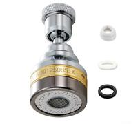 Rallonge de robinet de cuisine pivotante à 360 degrés avec buse d'évier en mode douche, extension de tête de robinet flexible pour pulvérisation à impulsions, accessoire de pulvérisateur d'évier