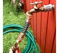 Rallonge De Robinet De Jardin, Rallonge De Tuyau Pour Robinet D'extérieur Connecteur De Tuyaux D'extension De Robinet En Laiton Massif Accessoire De Raccord D'irrigation De Pli De Printemps Protecteur