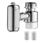 Rallonge de robinet d'évier de salle de bain - Rotation réglable avec filtre à eau intégré, extension de robinet flexible, guide de contrôle des éclaboussures | Appartement, salle de douche, maison