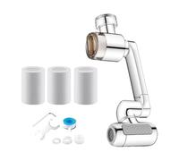 Rallonge de robinet d'évier - Protection contre les éclaboussures - Rotative en cuivre - Accessoire de robinet pour cuisine, salle de bain, appartement, bureau, hôtel, pour cuisine, salle de bain