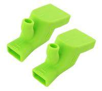 Rallonge de robinet en silicone - Matériau souple de qualité alimentaire sans BPA, lot de 2 pièces, conduite d'eau douce, réduction des éclaboussures, conception facile à porter, couvercle pour beccu