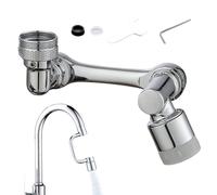 Rallonge de robinet - Extension d'aérateur d'évier rotatif en laiton | Aérateurs de robinet rotatifs à 1440° | Fixation flexible de contrôle du débit d'eau, adaptateur de robinet réglable pour cuisine