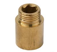 Rallonge de robinet filetée de 30,5 cm en laiton avec filetage mâle femelle pour plomberie et installation de garage (2,5 cm)