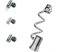 Rallonge de robinet magnétique avec tête de pulvérisation double mode pour évier de cuisine, rotation à 360 degrés, construction en laiton et ABS, finition argentée, buse économiseur d'eau facile à