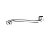 Rallonge de robinet mural de 22 cm, kit de réparation de tuyau en acier inoxydable, finition chromée pour rallonge de tuyau d'évier de cuisine et de salle de bain (22 cm)