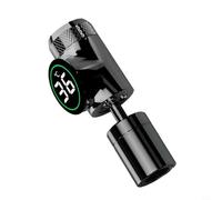 Rallonge de robinet numérique en temps réel, adaptateur de robinet rotatif anti-éclaboussures pour éviers de 22 mm, construction ABS et acier inoxydable (gris)