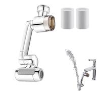 Rallonge de robinet pivotant | 4 modes avec face le haut | Rallonge de robinet de cuisine pivotant, pour dortoir domestique à louer, douche, lavage du visage, nettoyage des p