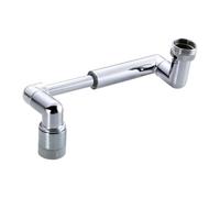 Rallonge de robinet pivotante - 10,6 x 5,2 x 2,5 cm | Adaptateur de robinet pivotant résistant aux éclaboussures | Aérateur rotatif à 1440 degrés | Fixation de robinet extensible pivotante