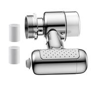 Rallonge de robinet pour lavabo - Embout réglable avec filtre - Rallonge de robinet rotative à 1080 degrés - Pour maison, dortoir, appartement loué, salle de douche, nettoyage du visage et