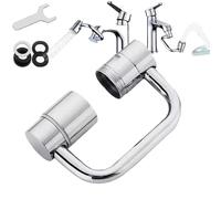 Rallonge De Robinet Rotatif,1080° Rotatable Faucet Aerator Extension,1080° Robinet Extensible Rotatif,Rallonge De Pulvérisateur D'évier Multidirectionnel Avec 2 Modèles-A