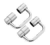 Rallonge de robinet rotative 1/2 pièces, 2 modes, grand angle de rotation, avec 2 modes de débit d'eau pour lavabo de salle de bain(2pcs)