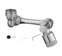 Rallonge de robinet rotative à 1080°, filtre anti-éclaboussures multifonction, double, réglage d'angle complet, convient pour la cuisine et la salle de bain.