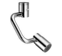 Rallonge de robinet rotative - Bras 1440 degrés - 2 modes de bec d'extension de robinet - pour cuisine, salle de bain, appartement, hôtel, dortoir, évier
